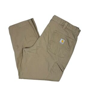 Carhartt Relaxed Fit Tan Cargo Work Pants‎ Mens Utility Pockets  Size 40x30